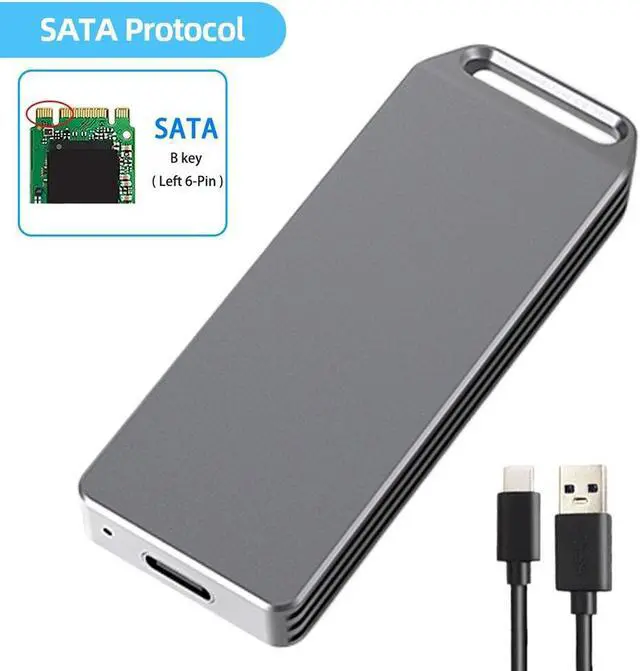 Main image of Up To 2TB M.2 External SSD Enclosure Solid State Drive Case SATA To USB 3.1 10Gbps/5Gbps Plug and Play for Desktop PC(SATA)