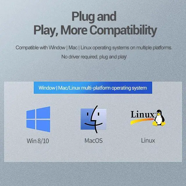 Alt view image 5 of 6 - Up To 2TB M.2 External SSD Enclosure Solid State Drive Case SATA To USB 3.1 10Gbps/5Gbps Plug and Play for Desktop PC(SATA)