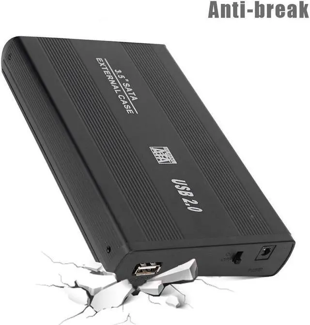 Alt view image 4 of 6 - 3.5 inch Serial ATA Hard Disk to USB2.0 Adapter External Hard Drive Enclosure for Desktop Computer Storage Devices