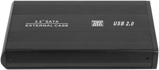 Alt view image 3 of 6 - 3.5 inch Serial ATA Hard Disk to USB2.0 Adapter External Hard Drive Enclosure for Desktop Computer Storage Devices