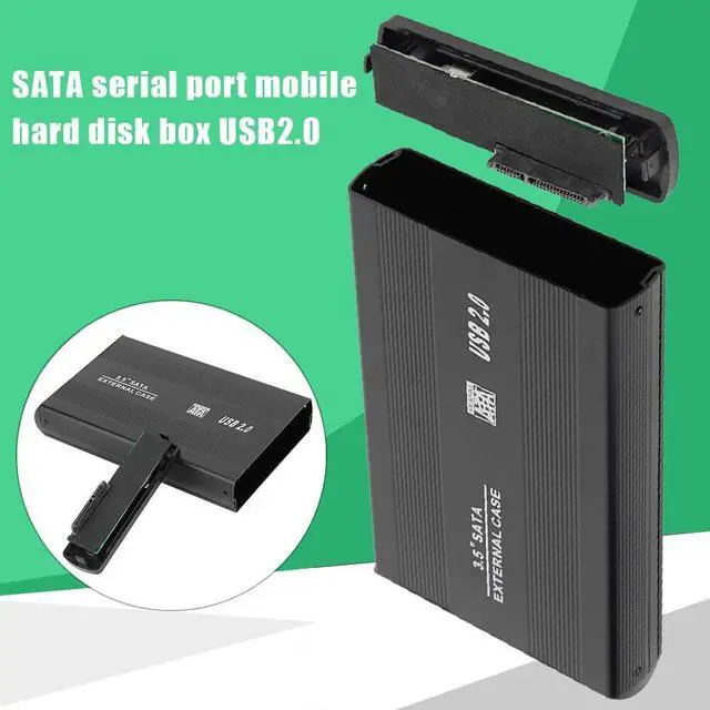 Alt view image 6 of 6 - 3.5 inch Serial ATA Hard Disk to USB2.0 Adapter External Hard Drive Enclosure for Desktop Computer Storage Devices