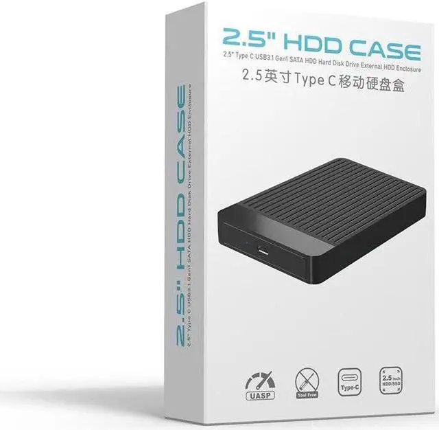 Alt view image 6 of 6 - 6GB/s 2.5 SATA to Micro-USB3.0/Type C 3.0 Adapter Hard Drive Enclosure for SSD Disk HDD Box Case HD External HDD Enclosure(USB3.0 to Type C)
