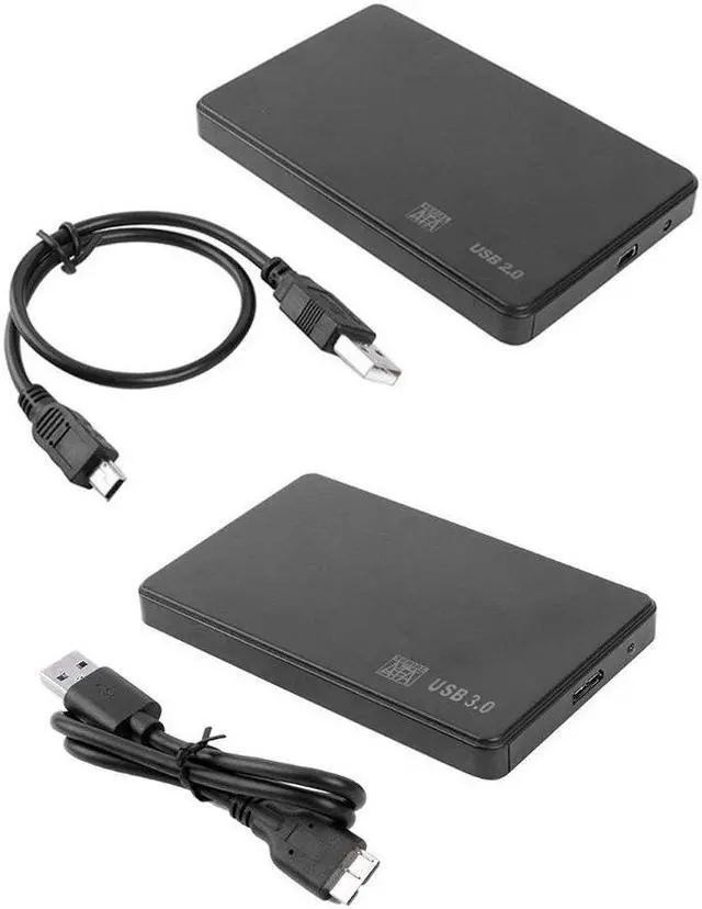 Alt view image 5 of 6 - 2.5 inch SATA SSD HDD Adapter Plastic USB 2.0/3.0 Enclosure External Mobile Box HDD Case with USB Cable Pouch New(USB 3.0)