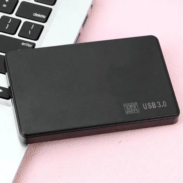 Alt view image 4 of 6 - 2.5 inch SATA SSD HDD Adapter Plastic USB 2.0/3.0 Enclosure External Mobile Box HDD Case with USB Cable Pouch New(USB 3.0)