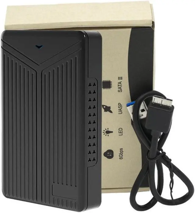 Alt view image 5 of 6 - 2.5 Inch SATA HDD Enclosure 5Gbps Hard Drive Enclosure USB3.0 3.1 Interface Up To 6TB with Data Cable for Windows/Mac OS/Linux(USB3.0)