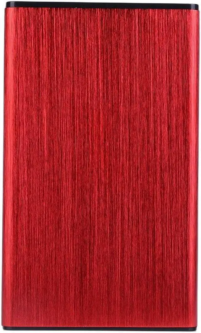 Main image of 2.5inch External Hard Drive Enclosure Aluminium Alloy USB2.0 Compatible with XP/win7/win8/win10 Plug and Play for PC TV Laptop(USB2.0 Red)