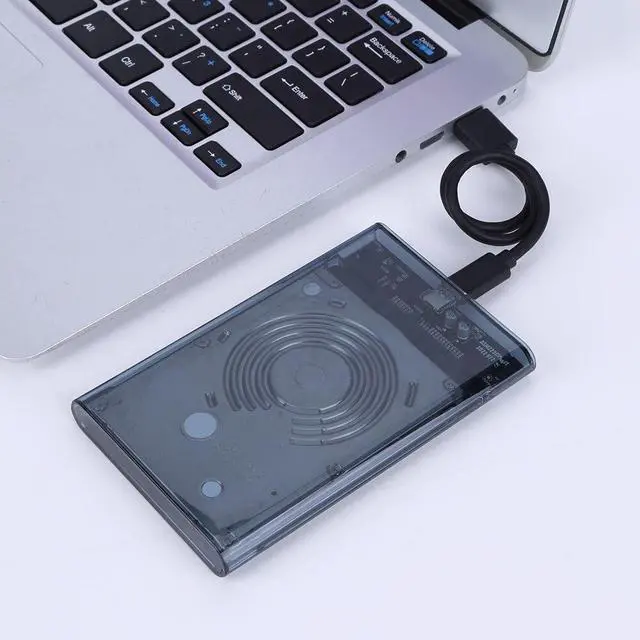 Alt view image 3 of 6 - 2.5inch Hard Drive Enclosure SATA To USB3.1 8TB External Hard Drive Enclosure USB3.0 To Type-C Transparent for Notebook Computer(Transparent)