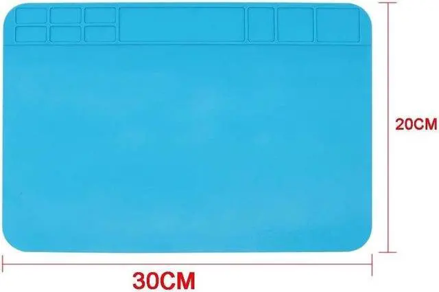 Alt view image 2 of 6 - Insulation Silicone Soldering Repair Mat Heat Resistant Work Pad for Mobile Phone PCB BGA Soldering Iron Repair Pad