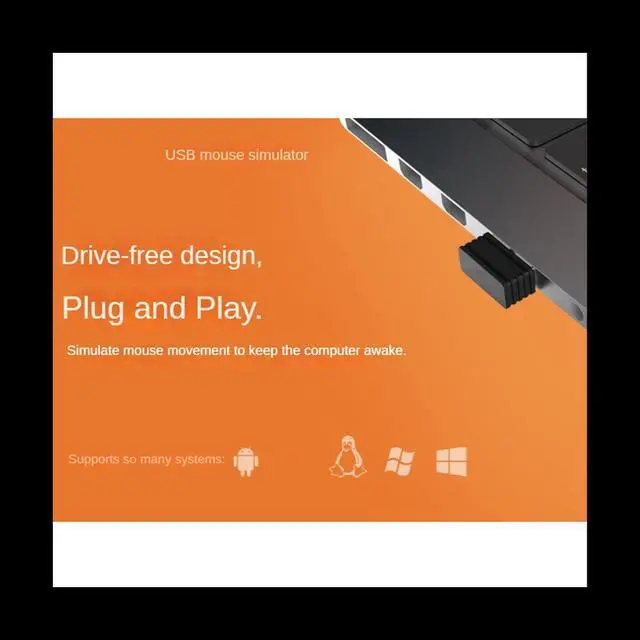 Alt view image 3 of 6 - USB Mouse Jiggler Undetectable USB Mouse Mover Automatic Mouse Shaker Mouse Movement Simulator Keep PC Awake