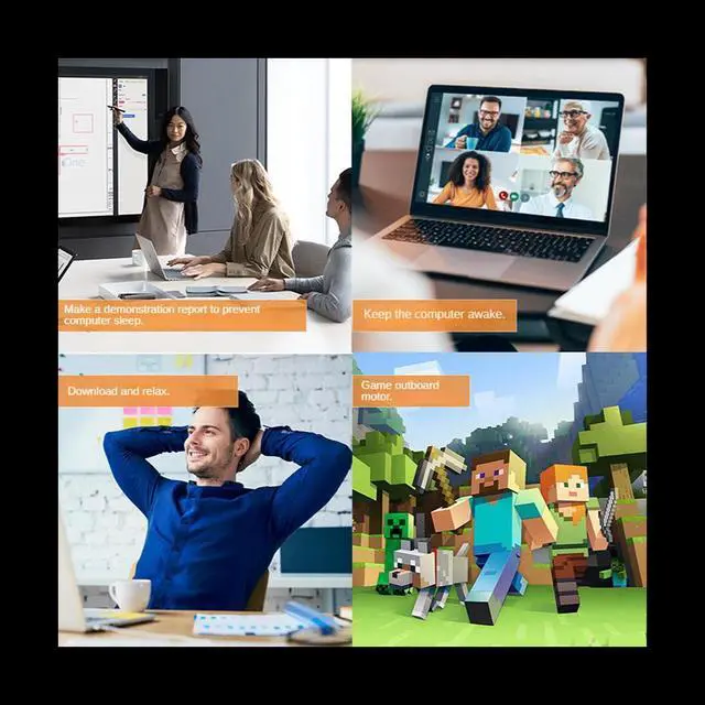 Alt view image 6 of 6 - USB Mouse Jiggler Undetectable USB Mouse Mover Automatic Mouse Shaker Mouse Movement Simulator Keep PC Awake