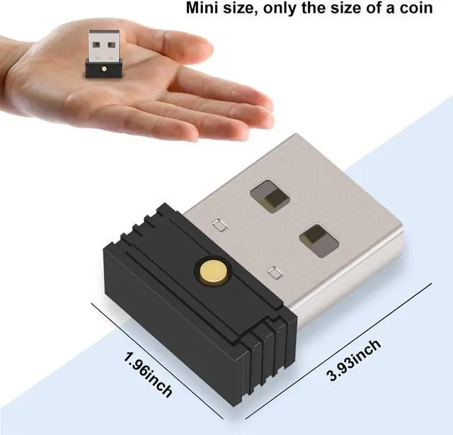Alt view image 4 of 6 - 2Pcs USB Mouse Jiggler,Undetectable Automatic Computer Mouse Mover Jiggler, Keeps Computer Awake,Simulate Mouse Movement