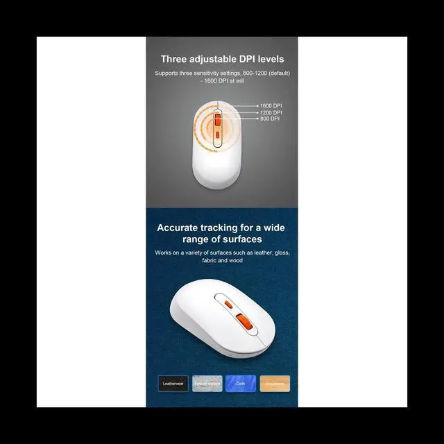 Alt view image 5 of 6 - For Orange Pi Wireless Mouse 2.4G Transmission USB Receiver Gaming Mouse for Orange Pi 800 Keyboard for Desktop Computer