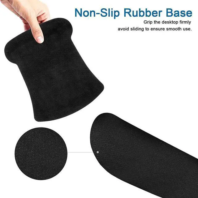 Alt view image 6 of 6 - Keyboard Wrist Rest and Mouse Pad, Ergonomic Mouse Pad Wrist Support, Non Slip Keyboard Wrist Support for Office