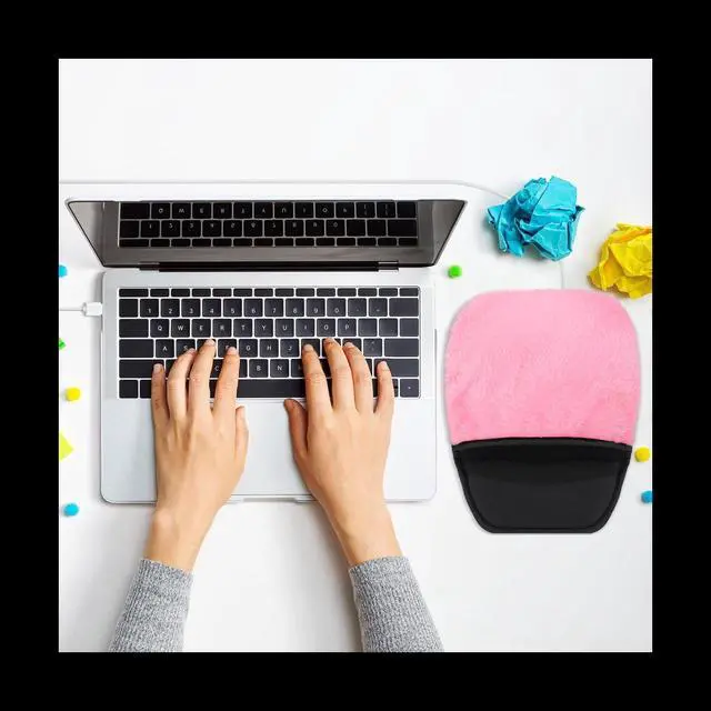Alt view image 5 of 6 - Heated Mouse Pad USB Heating Mouse Mats Winter Hand Warm Mousepad for Computer Laptop Mice Pads Accessories 2Pcs Pink