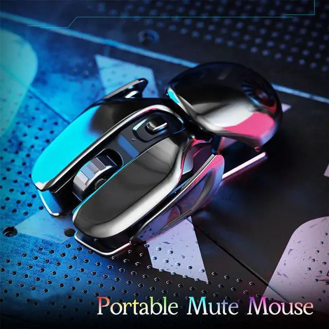 Alt view image 2 of 6 - 2.4G Rechargeable Wireless Mouse 1600DPI Mouse 6 Buttons for PC Laptop Computer Gaming Office Home Waterproof Mouse