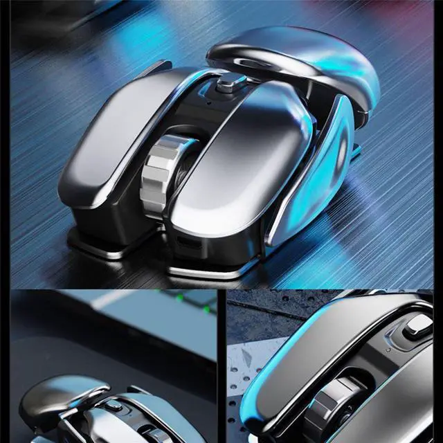 Alt view image 6 of 6 - 2.4G Rechargeable Wireless Mouse 1600DPI Mouse 6 Buttons for PC Laptop Computer Gaming Office Home Waterproof Mouse
