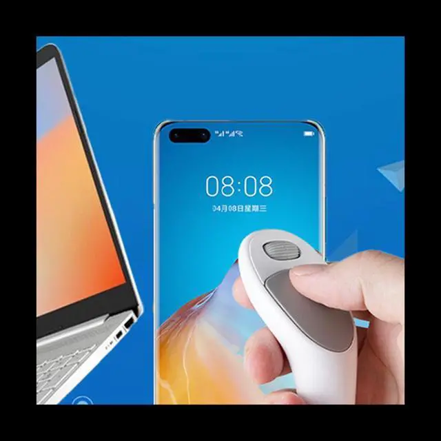 Alt view image 6 of 6 - Wireless Bluetooth Thumb Mouse Finger Lazy Person Touch Remote Rechargeable Mause Computer Palm Mice