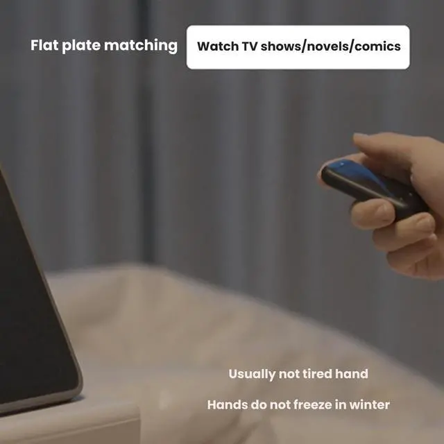 Alt view image 6 of 6 - Mobile Remote Control CHP03 Air Mouse Bluetooth Wireless Multi -Function Touchpad -Border Hair White