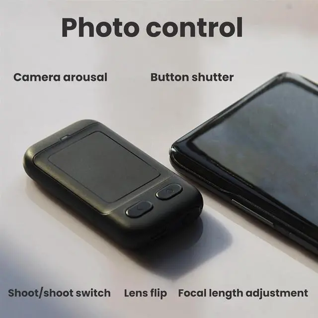Alt view image 4 of 6 - Mobile Remote Control CHP03 Air Mouse Bluetooth Wireless Multi -Function Touchpad -Border Hair White