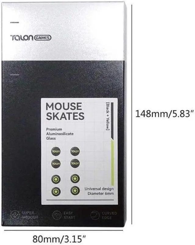 Alt view image 6 of 6 - Universal Dots  Glass Mouse Feet Pad Mouse Skates Anti-Slip Mouse Glides Sticker for Gaming Mouse