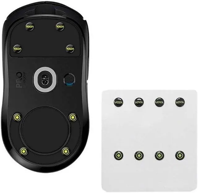 Alt view image 2 of 6 - Universal Dots  Glass Mouse Feet Pad Mouse Skates Anti-Slip Mouse Glides Sticker for Gaming Mouse