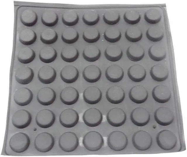 Alt view image 5 of 6 - 4 Pieces Universal Tablet/Notebook Stands Small Round Rubber Feet Keyboard Corner Pad Anti-Slip Silicone Elevation Stand