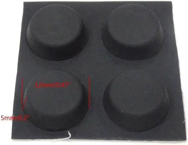 Main image of 4 Pieces Universal Tablet/Notebook Stands Small Round Rubber Feet Keyboard Corner Pad Anti-Slip Silicone Elevation Stand