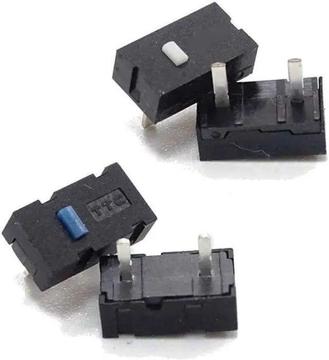 Alt view image 3 of 6 - 2PCS 2 Pins TTC Blue Dot / 5M White Dot Mouse Micro Switch for razer Imperator(TTC Blue Switch)