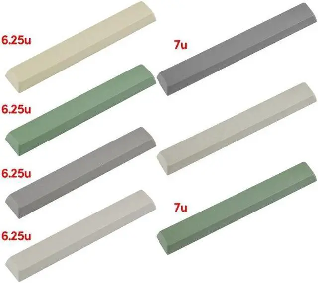 Alt view image 6 of 6 - Durable PBT 6.25u 7u Spacebar Keycap XDA Profile Five-Side Dye Subbed Keycaps(7u dark green)