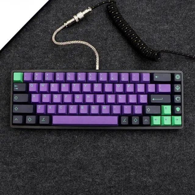 Alt view image 3 of 6 - PBT Keycaps 135 Keys Cherry Profile DYE SUB EVA Purple Keycap For Mechanical Keyboard Japanese Russian Korean English(Japanese)