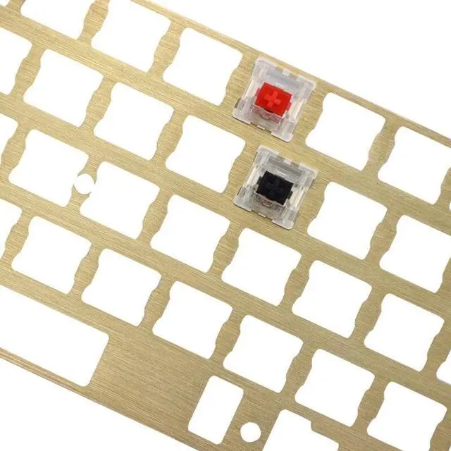 Alt view image 2 of 6 - Brass Plate Positioning Board Plate-mounted Stabilizers GH60 GK61 PCB for Mechanical Keyboard