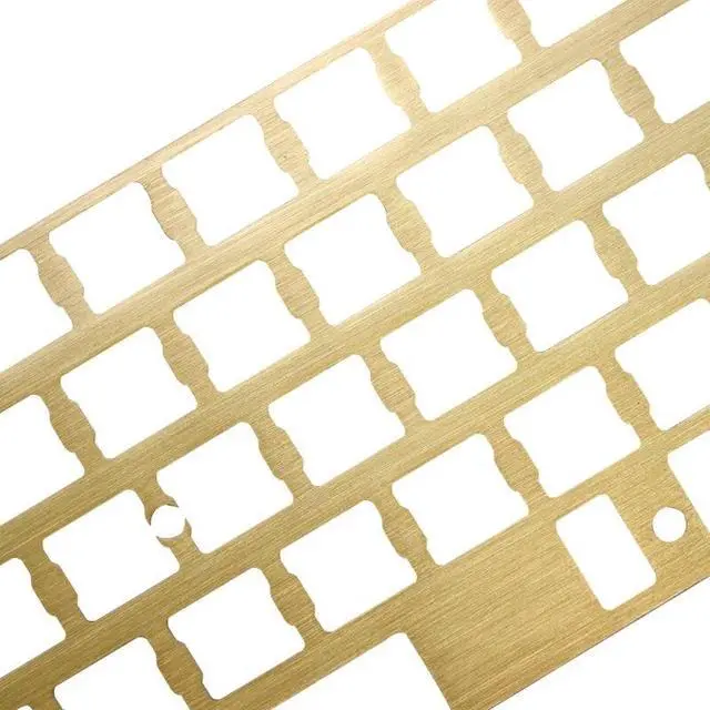 Alt view image 5 of 6 - Brass Plate Positioning Board Plate-mounted Stabilizers GH60 GK61 PCB for Mechanical Keyboard