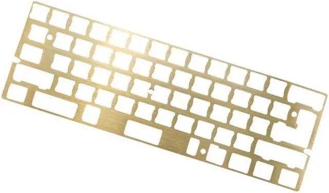 Alt view image 3 of 6 - Brass Plate Positioning Board Plate-mounted Stabilizers GH60 GK61 PCB for Mechanical Keyboard