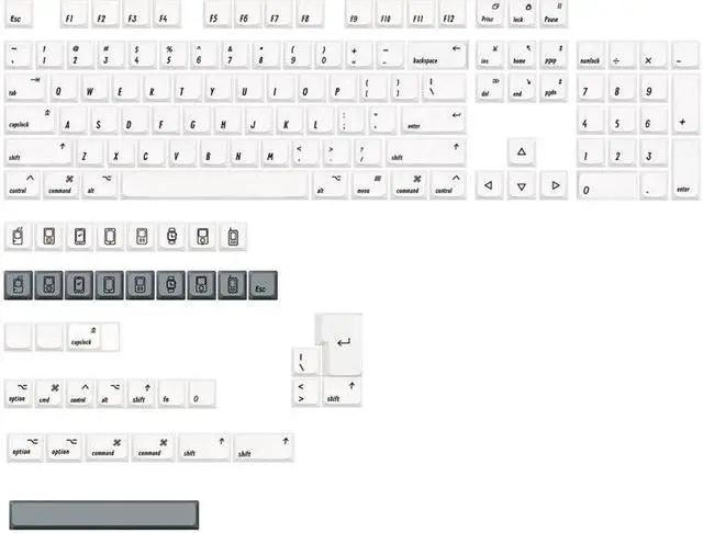 Main image of 142 Keys  Electronics Game Keycaps Thick PBT XDA Profile DYE-SUB Keycap For MX Switch Cherry Mechanical Keyboard DIY
