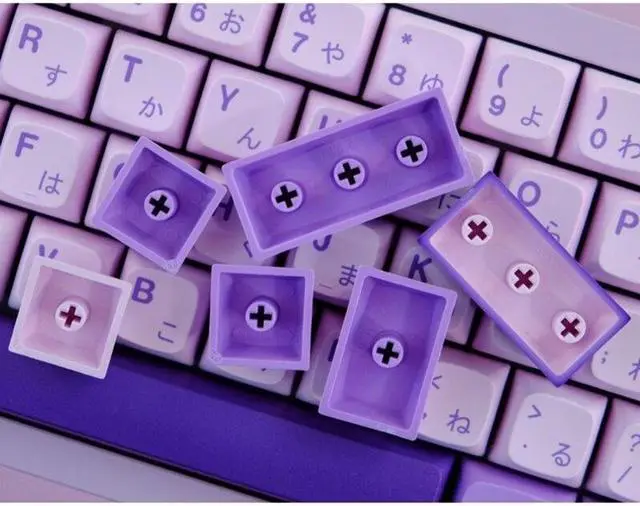 Alt view image 2 of 6 - 134Keys DYE-SUB Keycap XDA Purple Keycaps For Mechanical Keyboard Keycaps
