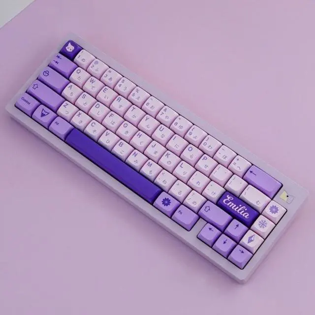 Alt view image 3 of 6 - 134Keys DYE-SUB Keycap XDA Purple Keycaps For Mechanical Keyboard Keycaps