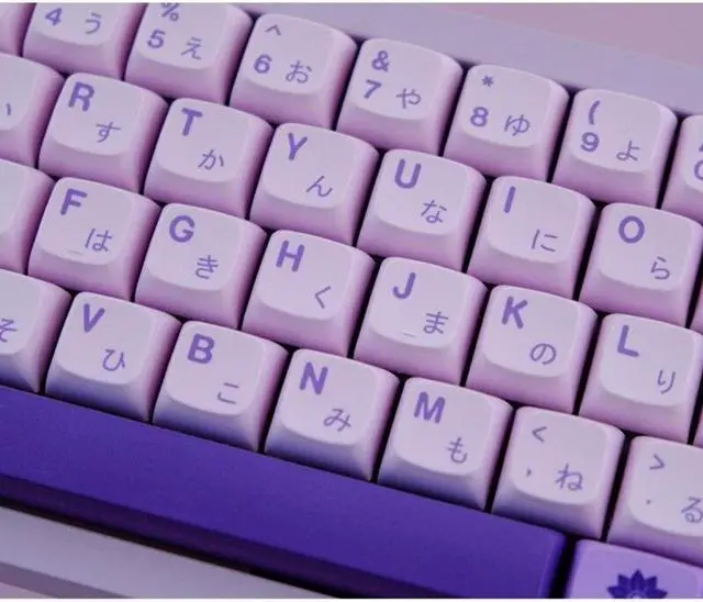 Alt view image 5 of 6 - 134Keys DYE-SUB Keycap XDA Purple Keycaps For Mechanical Keyboard Keycaps