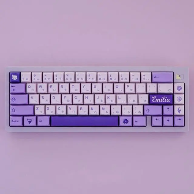 Alt view image 4 of 6 - 134Keys DYE-SUB Keycap XDA Purple Keycaps For Mechanical Keyboard Keycaps