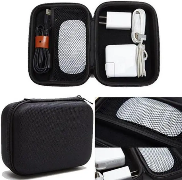 Alt view image 2 of 6 - EVA Hard Case Travel Carrying For Pencil Magic Mouse Magsafe Power Adapter Magnetic Charging Cable Carry Case