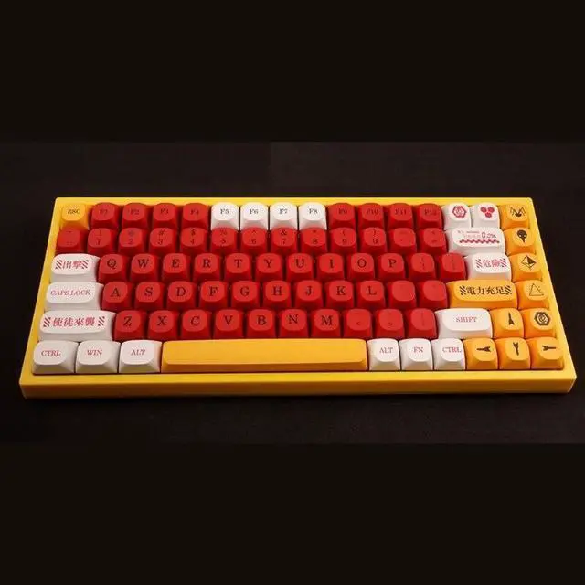 Alt view image 3 of 6 - 136-Key PBT Keycaps MA Dye-Sub for MX- Switches EVA Gaming Mechanical Keyboard