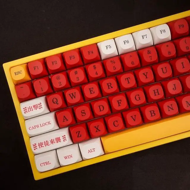 Alt view image 5 of 6 - 136-Key PBT Keycaps MA Dye-Sub for MX- Switches EVA Gaming Mechanical Keyboard