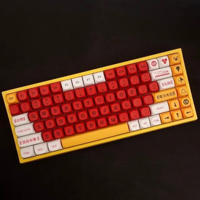Alt view image 4 of 6 - 136-Key PBT Keycaps MA Dye-Sub for MX- Switches EVA Gaming Mechanical Keyboard