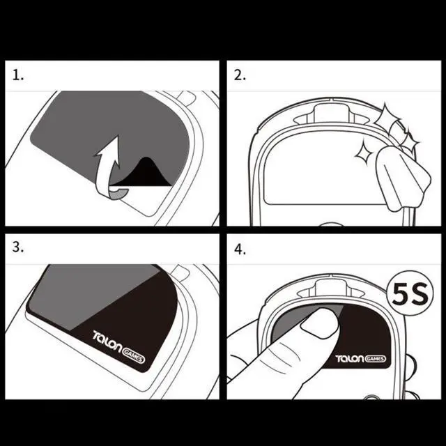 Main image of 1Set Glass Mouse Skates Stickers Mouse Feet Pad Glides Rounded Curved Edge for DeathAdder-V3 Pro Mouse