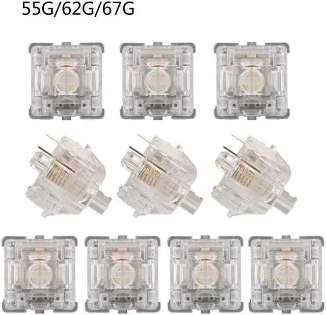 Alt view image 5 of 6 - Everglide Aqua King V3 Switch 5pin Transparent Switch 55g Linear Switch(55g)