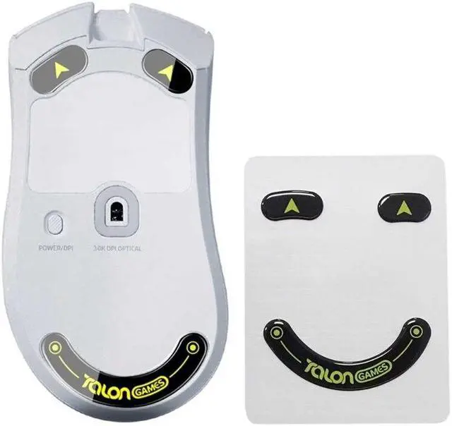 Alt view image 3 of 6 - 1Set Glass Mouse Skates Stickers Mouse Feet Pad Glides Rounded Curved Edge for DeathAdder-V3 Pro Mouse