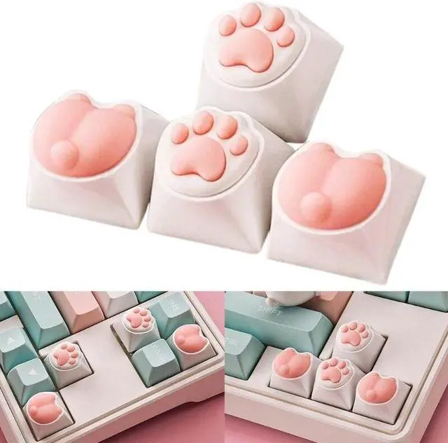 Alt view image 2 of 6 - Cat Paw Keycaps MX Structure for MX Switches Mechanical Keyboards DIY Decoration
