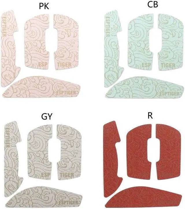 Alt view image 2 of 6 - Esports Tiger Mouse Skin Grips Skates Handmade Non Slip Side Sticker Sweat Resistant forlogitech-G PRO X Superlight GPX