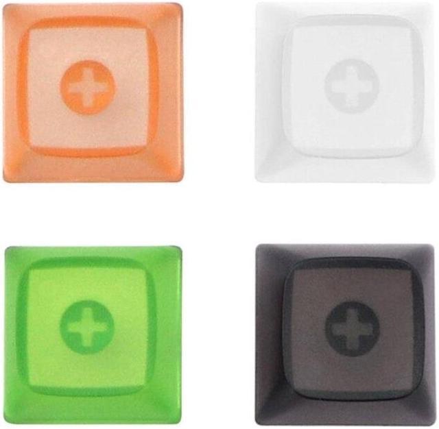 Alt view image 4 of 6 - Crystal Keycaps PBT Backlit Keycaps w/ Transparent Layer for Mechanical Keyboard(Transparent Orange)