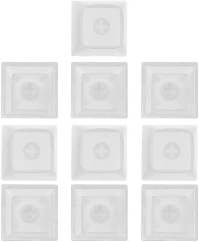 Main image of Crystal Keycaps PBT Backlit Keycaps w/ Transparent Layer for Mechanical Keyboard(Transparent White)