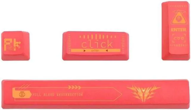 Main image of Profile 4 Keys Keycaps Set Esc Enter Space Bar 6.25U PBT Dye-Sublimation for Mechanical Keyboard Keycap